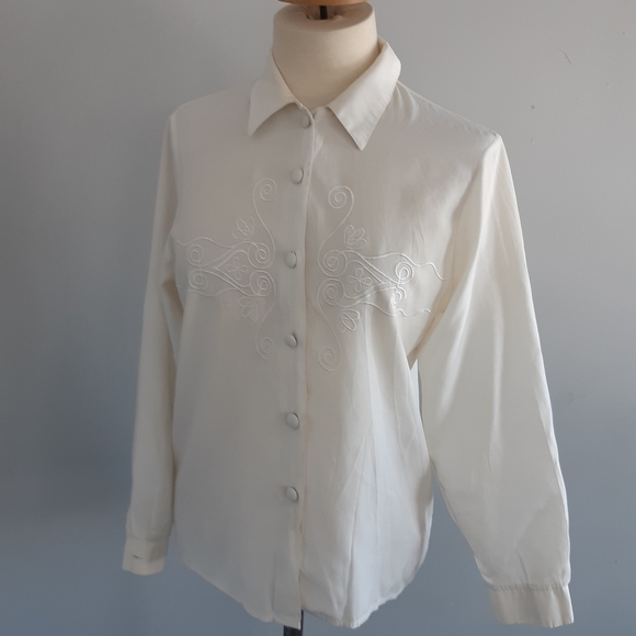 Moda petite Women's button down shirt Size L - Picture 5 of 8